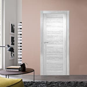 Labella No Bore Solid Core Ice Maple Prefinished Wood Interior Door Slab
