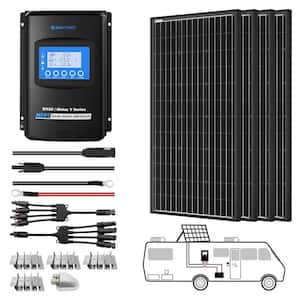 400-Watt Monocrystalline OffGrid Solar Power Kit with 4 x 100-Watt Solar Panel, 40 Amp MPPT Charge Controller