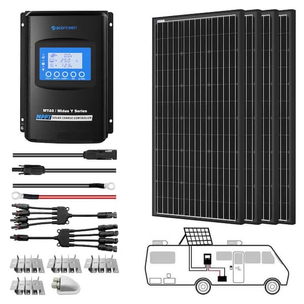 Kit Solar Fotovoltaico Autoconsumo 3650Wh/día – Off-Grid.