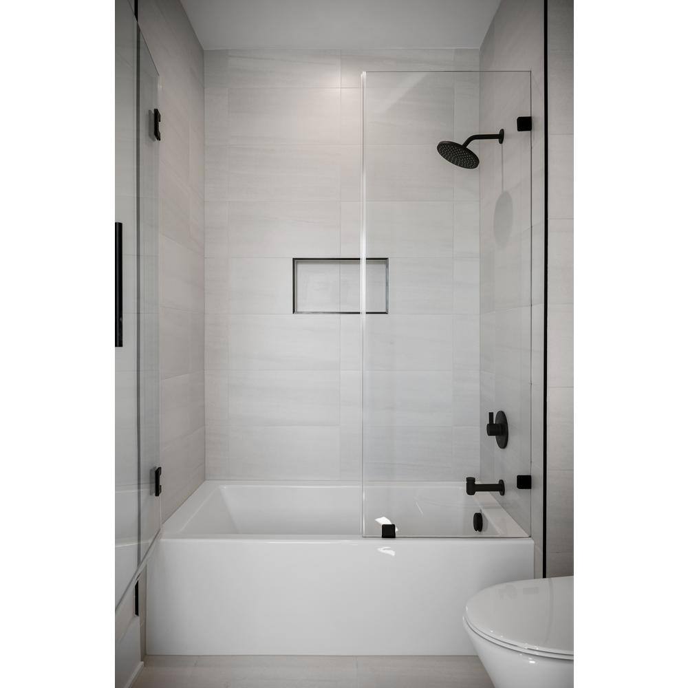 Sydney 72'' White Acrylic Rectangular Soaking Bathtub