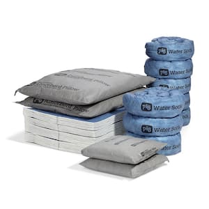 24.5 g Water Absorbent Kit, Water Socks, Water Matts, and Water Pillows, Absorbs
