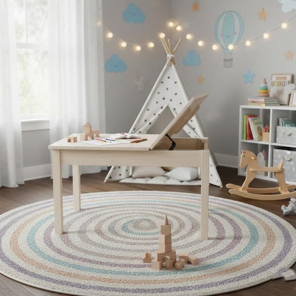 Unfinished Storage Kid's Table