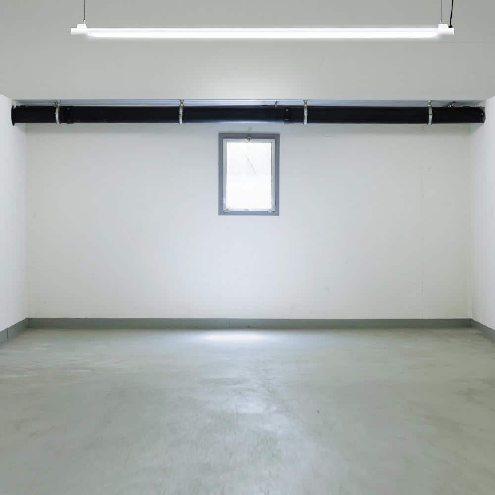 4-Foot White Aluminum LED Utility Shop Light with Pull Chain