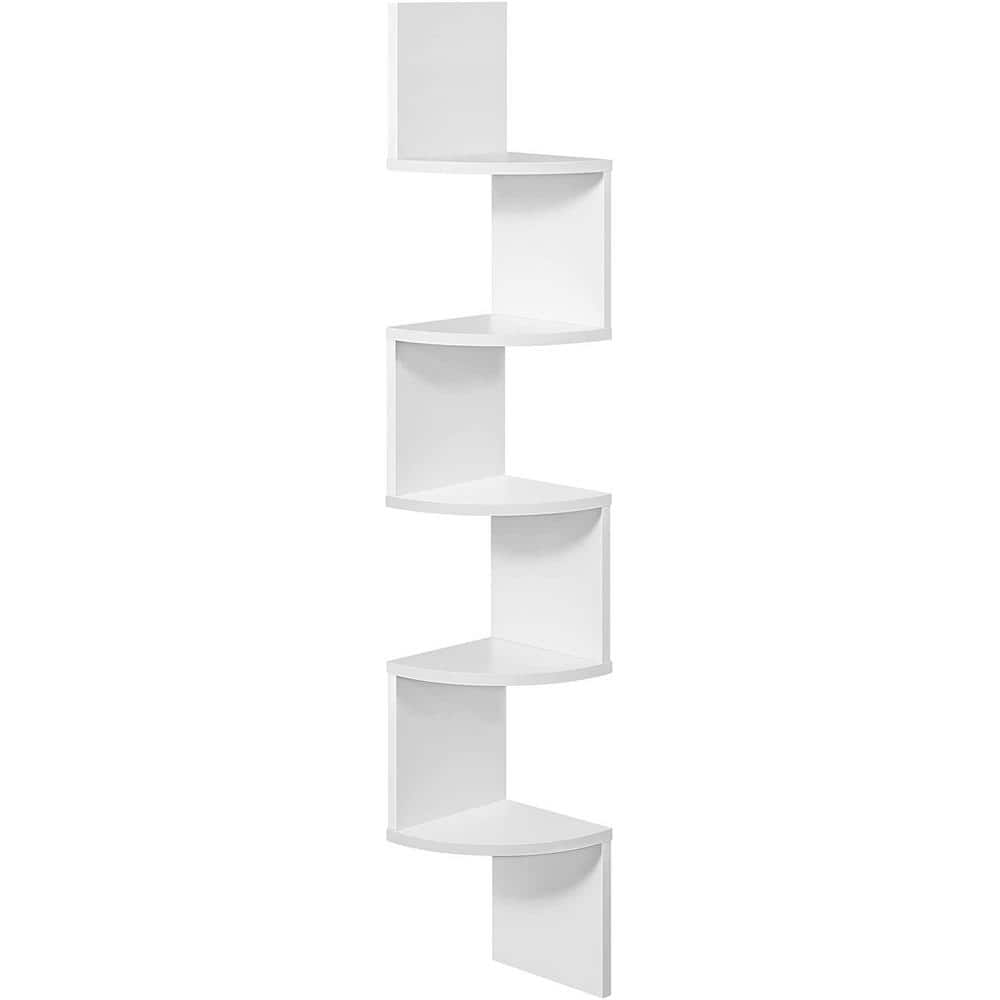 5Tier Decorative Floating Corner Wall Shelves TG1N07EFE1 The Home Depot