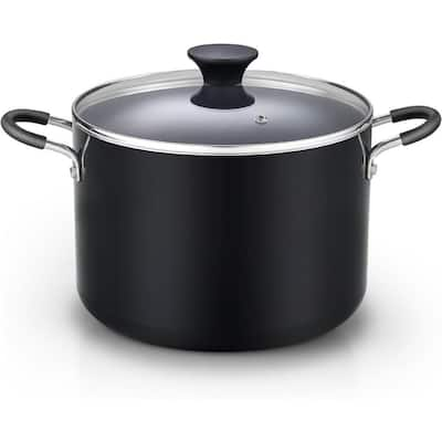 BEZIA Stock Pot with Lid, 10 Qt Large Non Stick 11493