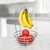 Spectrum Euro Small Fruit Tree & Basket, Produce Saver Banana Holder &  Fruit Bowl for Kitchen Counter & Dining Table, Black A18910 - The Home Depot