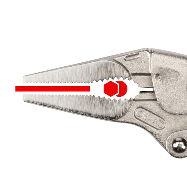 TEKTON Curved Jaw, Long Nose Locking Pliers Set (2-Piece) PLK99901