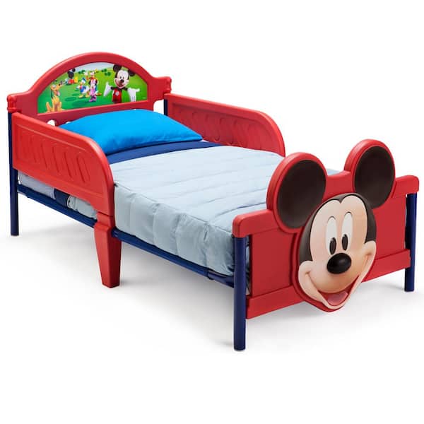 Delta Children Mickey Mouse Plastic 3D Kids Toddler Bed