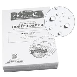 Copy Paper, White, 500 Sheets/Ream, Cut-Sheet, Micro-Perforated