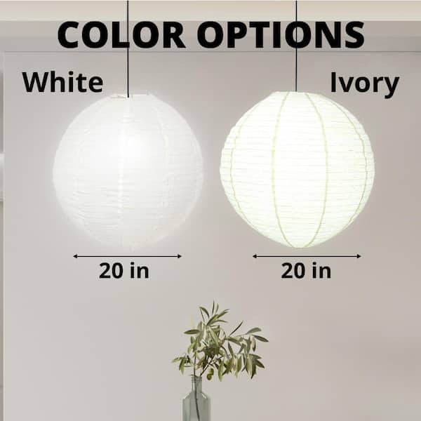 衝撃の激安コスパ・掘り出し物も MPG Orb 20 in. 60-Watt 1-Light White Hanging Lantern Pendant サーフィン・ボディボード