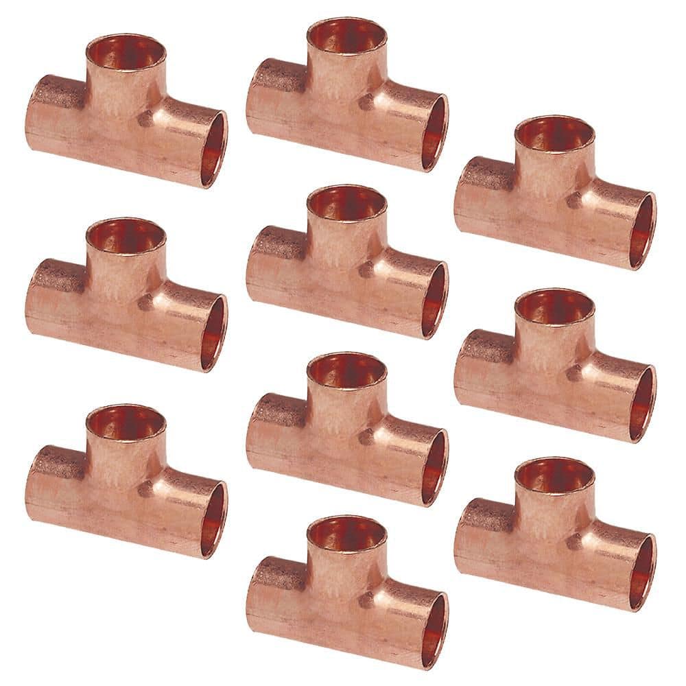 3/4 in. Copper All Cup Tee Fitting (10-Pack) price history on PriceWatchPro