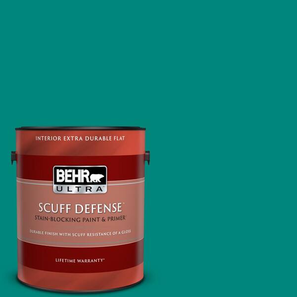BEHR ULTRA 1 gal. P4507 Mystic Turquoise Extra Durable Flat Interior