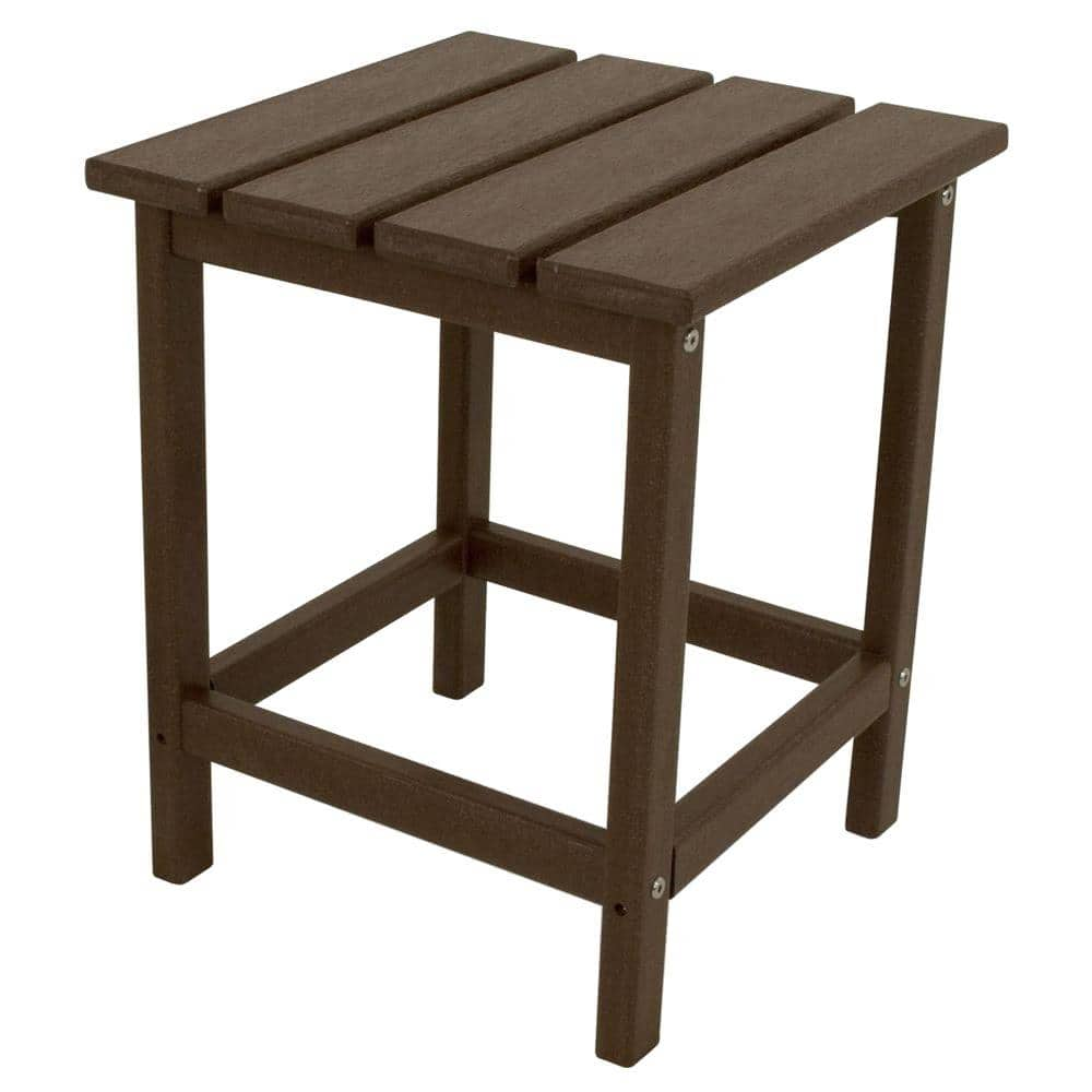 POLYWOOD Long Island 18  Side Table in Mahogany