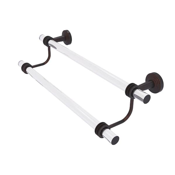 Allied Brass Pacific Beach Collection 18 in. Double Towel Bar with Dotted Accents in Venetian Bronze