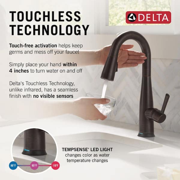 Essa Touch2O with Touchless Technology Single Handle Bar Faucet in Venetian Bronze