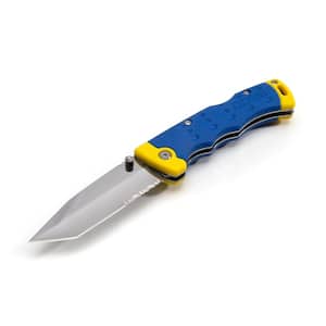 3.5 in. Blade Tanto Point Lock Back Folding Knife with Pocket Clip