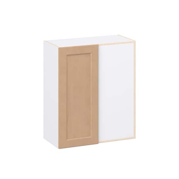 Lakewood Sugar Cookie Shaker Assembled Wall Blindcorner Right Kitchen Cabinet (30 in. W x 35 in. H x 14 in. D)
