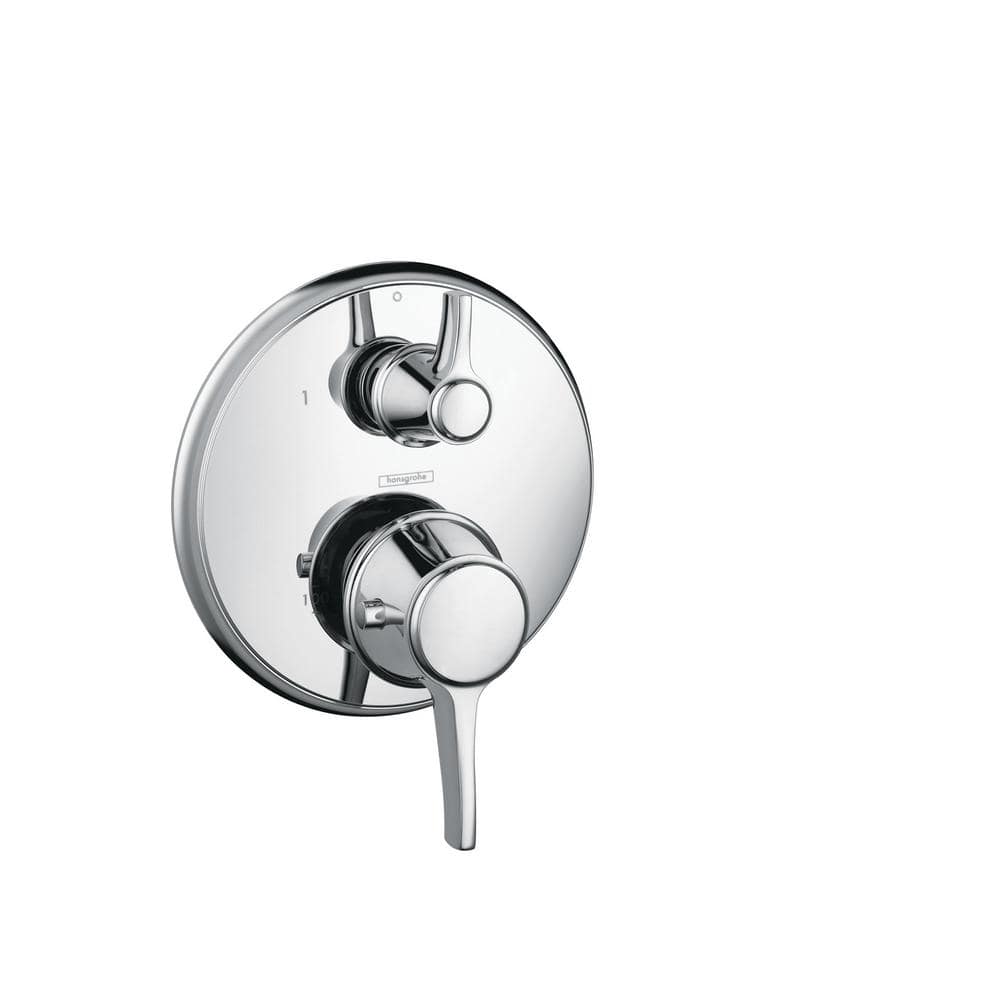 Ecostat Polished Nickel Thermostatic Shower Trim with Lever Handle