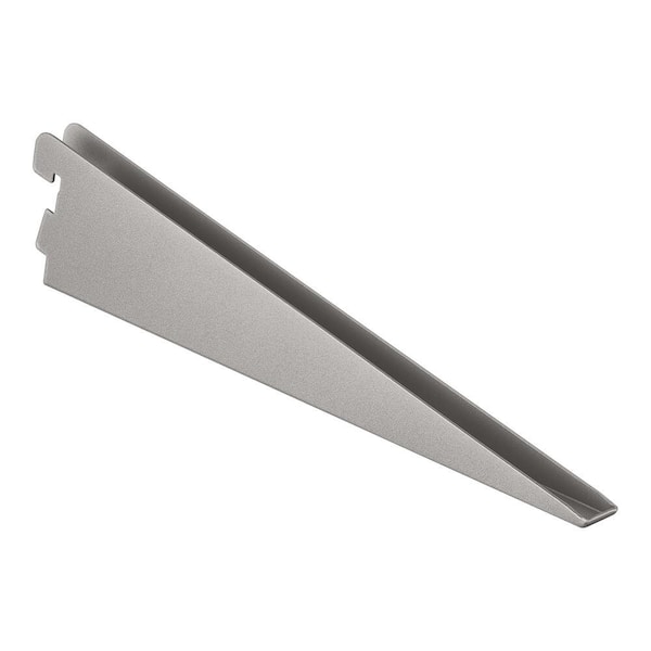 Everbilt 9 in. Satin Nickel Twin Track Steel Bracket