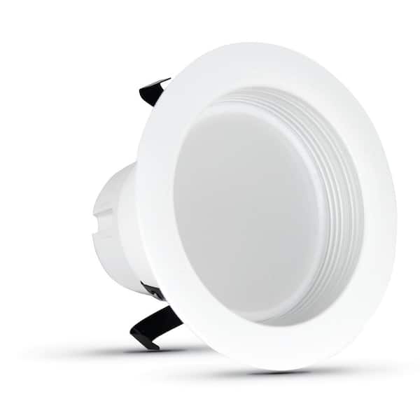 White 20 Downlight 4 CEC LEDR4B/950CA/MP/6 Retrofit White Soft LED Recessed Depot Trim in. Home 2700K, Light Electric Integrated 6-Pack Title - The Dimmable Feit