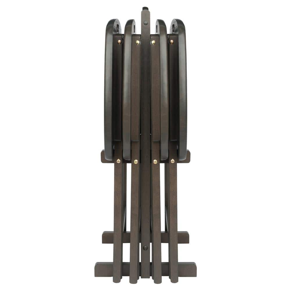 Lucca 22 in. Oyster Gray 5-Piece Snack Table Set - thumbnail 9