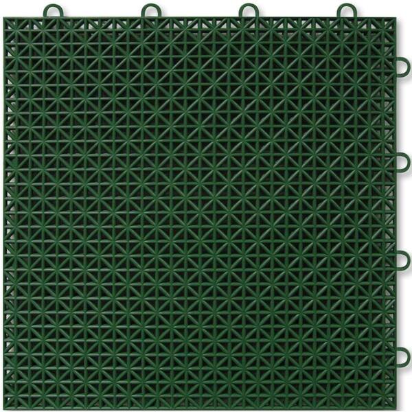 TopDeck Green Polypropylene 1ft. x 1ft. Deck Tile (40 - Case)