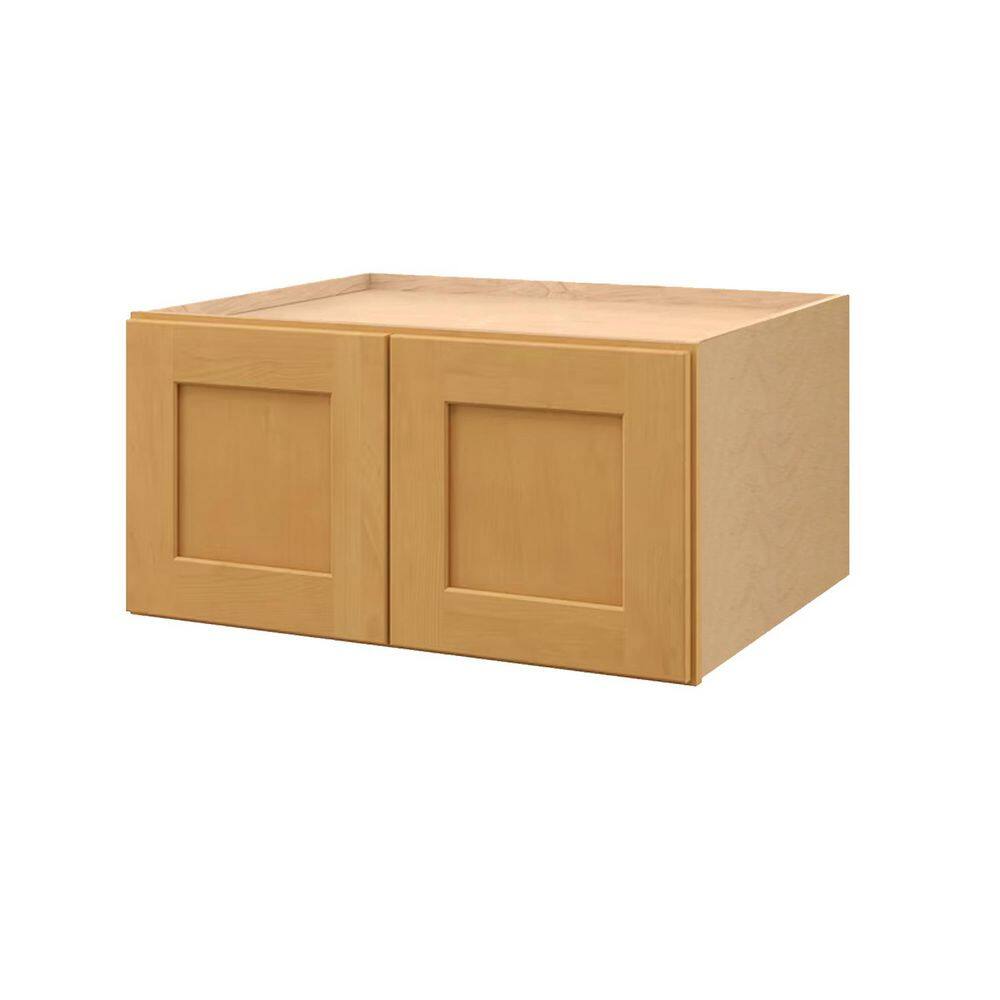 Aberdeen Recessed 33 in. W x 12 in. H x 24 in. D in Caramel Plywood Assembl