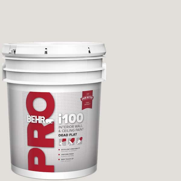 BEHR PRO 5 gal. #PWN-63 Abalone Shell Dead Flat Interior Paint