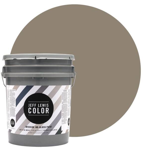 Jeff Lewis Color 5-gal. #JLC110 Clay No-Gloss Ultra-Low VOC Interior Paint