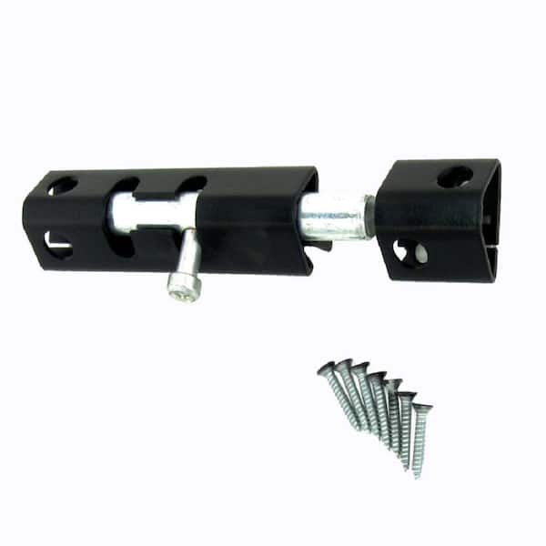 6 in. Black Heavy Metal Security Bolt