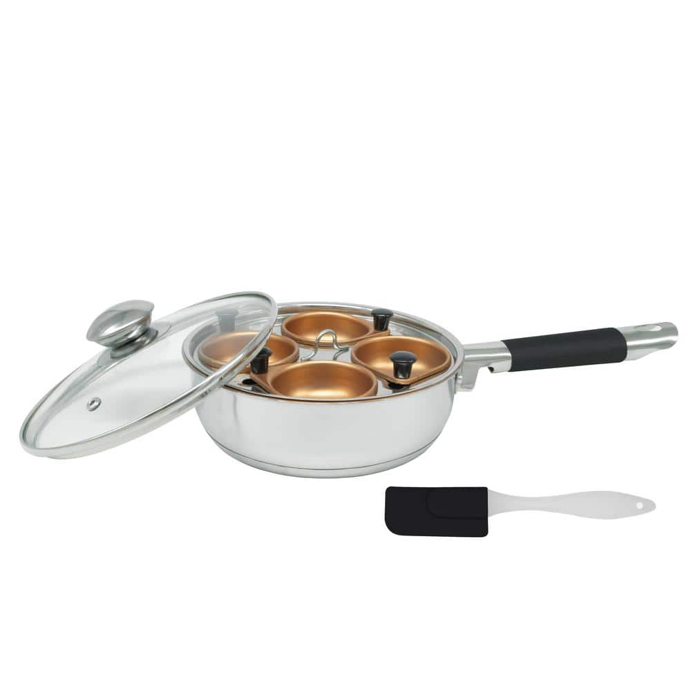 Stainless Steel Egg Poacher Pan, In 2 Sizes  Egg poacher pan, Egg poacher, Egg  poaching pan