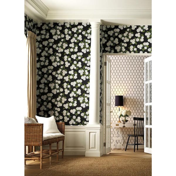 60.75 sq. ft. Hydrangea Wallpaper