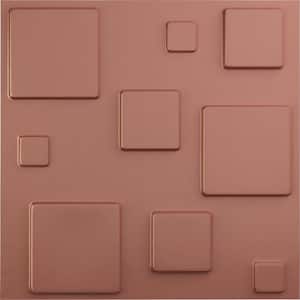 19 5/8 in. x 19 5/8 in. Devon EnduraWall Decorative 3D Wall Panel, Champagne Pink (12-Pack for 32.04 Sq. Ft.)