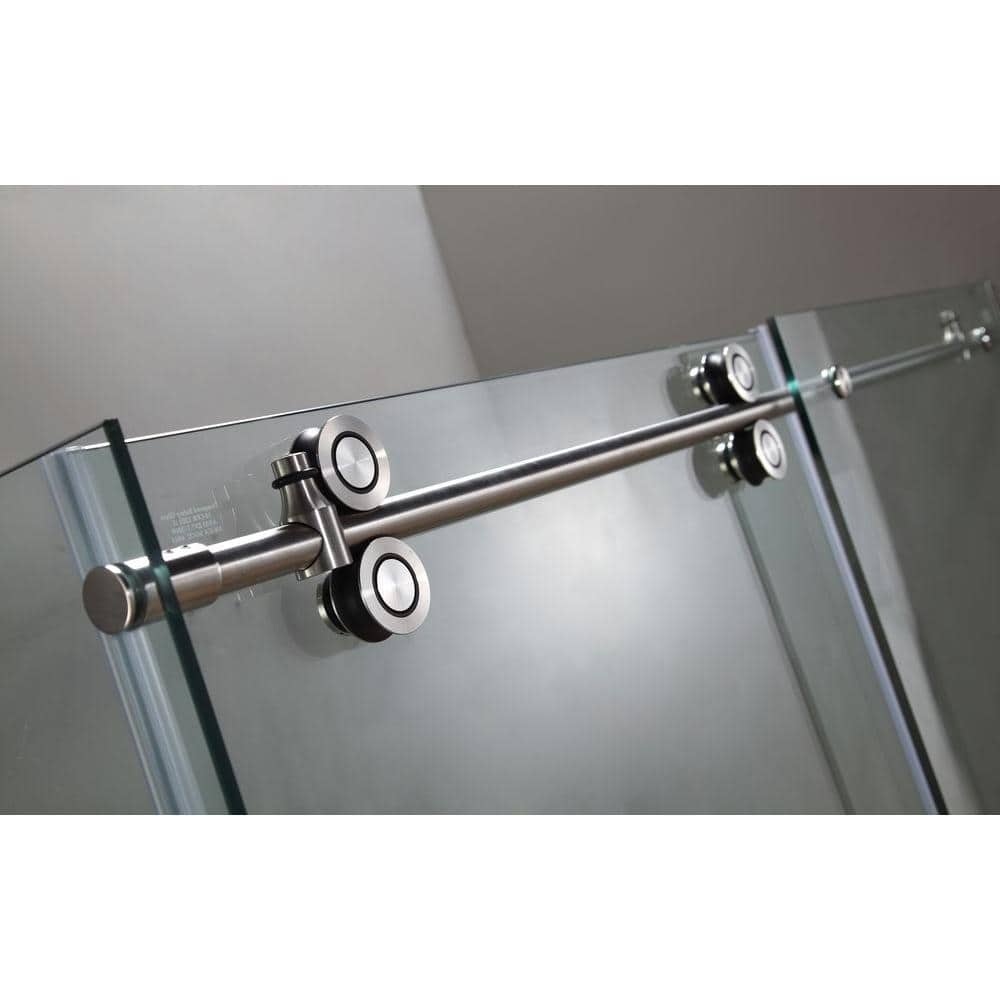 Langham 60" x 35" Clear Tempered Glass Frameless Shower Enclosure