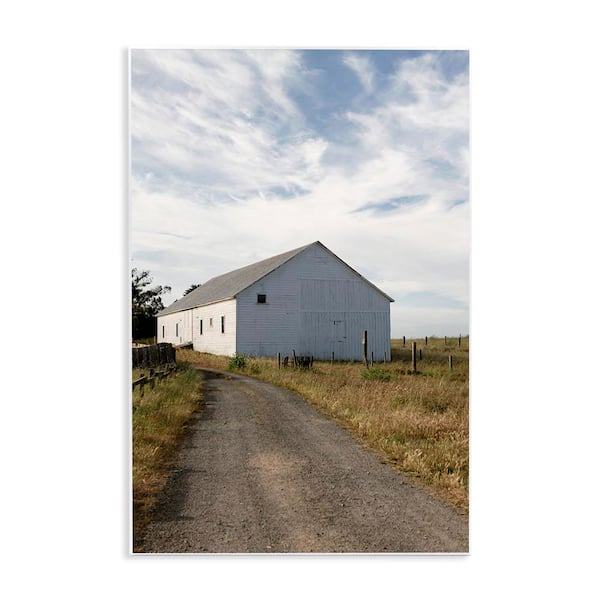 Stupell Industries Receding Road to Barn by Crystal Lynn Collins Unframed Nature Graphic Art Print 15 in. x 10 in.