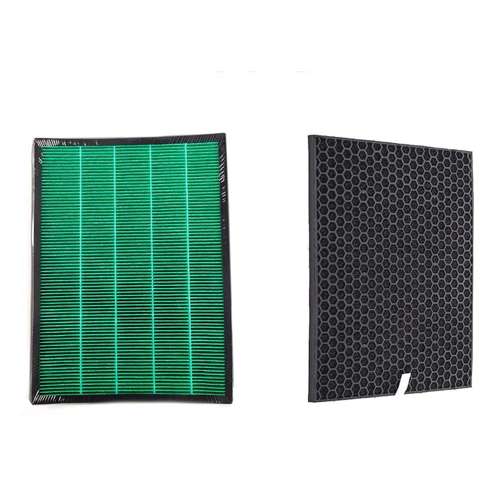 LifeSupplyUSA 11.5 in. x 15.5 in. x 3 in. HEPA and Carbon Filter Kit for BioGS 2.0 Ultra Quiet Air Purifier SPA-550A and SPA-625A