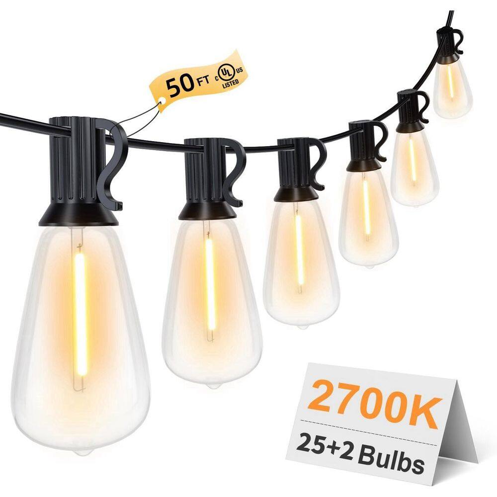 25-Light 50 ft. Indoor/Outdoor Plug-In Integrated LED Fairy String-Light, ST38 LED Bulbs, ETL & UL listed (110-120 Volt) price history on PriceWatchPro
