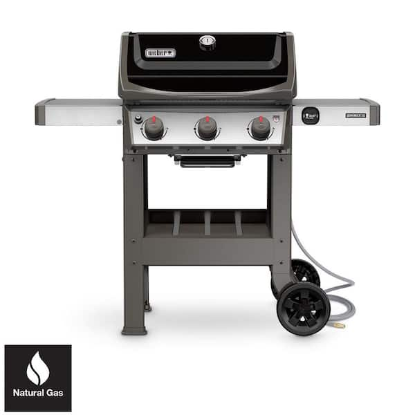 Lima Afbreken manipuleren Weber Spirit II E-310 3-Burner Natural Gas Grill in Black-49010001 - The  Home Depot