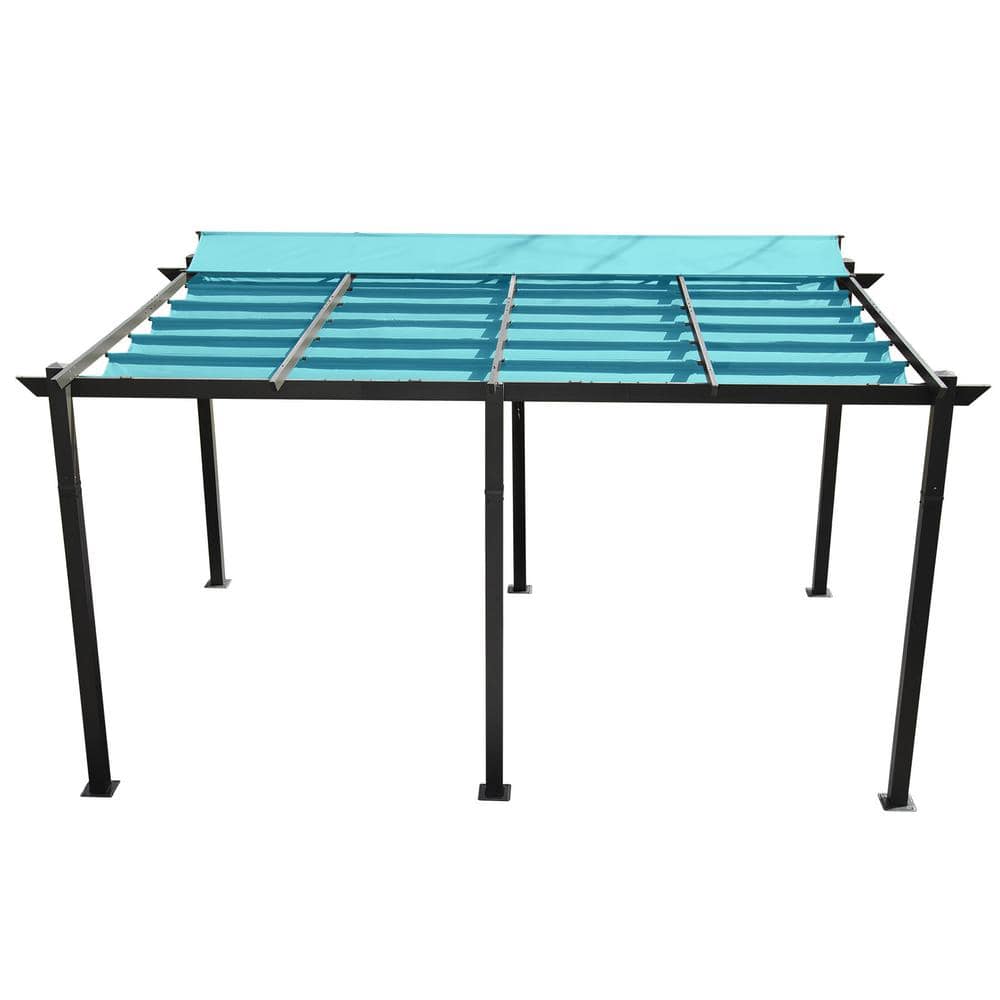 domi outdoor living 16 ft. W x 11 ft. D Aluminum Pergola with Weather
