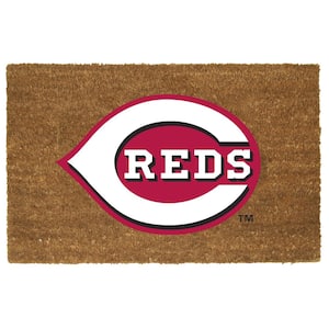 Cincinnati Reds 19.5 in. x 29.5 in. Coir Fiber Colored Logo Door Mat