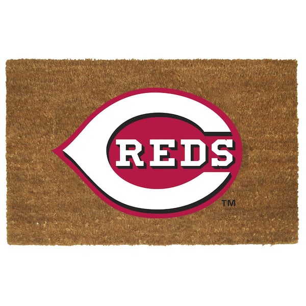 The Memory Company Cincinnati Reds 19.5 in. x 29.5 in. Coir Fiber Colored Logo Door Mat
