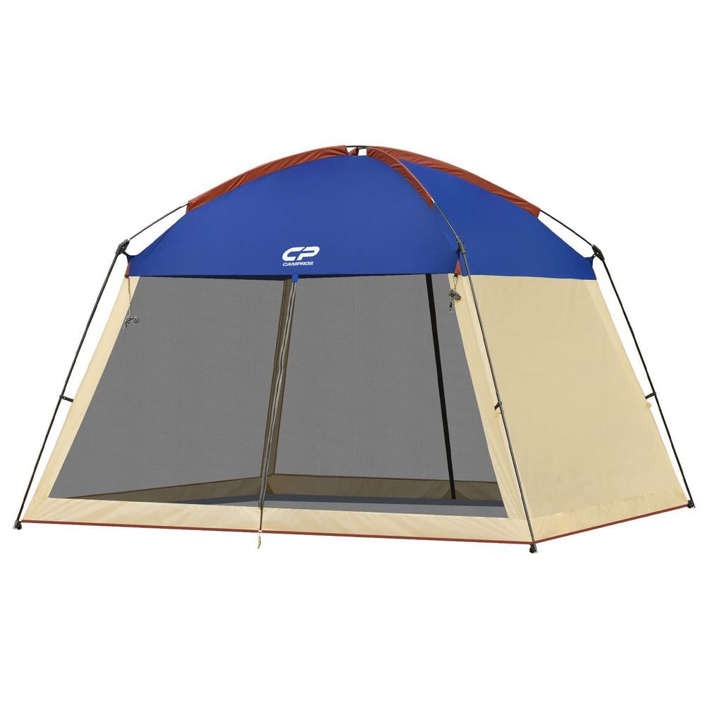 Blue 12 Person Screen House Tent with Mesh Wall and Screen Shelter ...