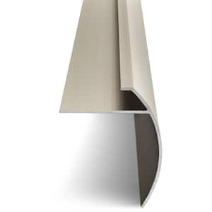 Satin Nickel 5.5mm x 74 in. Aluminum Stair Nosing Floor Transition Strip