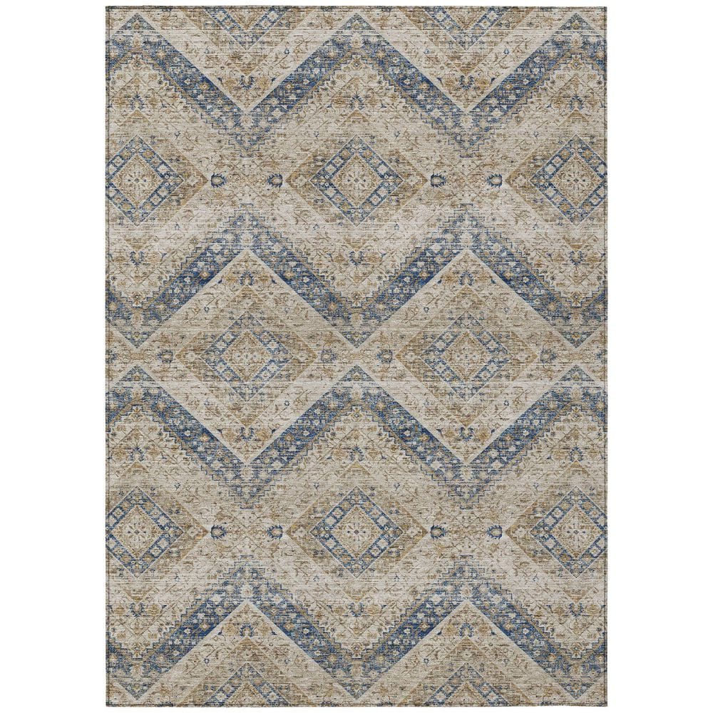Chantille Machine Washable Indoor/Outdoor Abstract ACN2699 Beige 3 ft. x 5 ft. Area Rug price history on PriceWatchPro