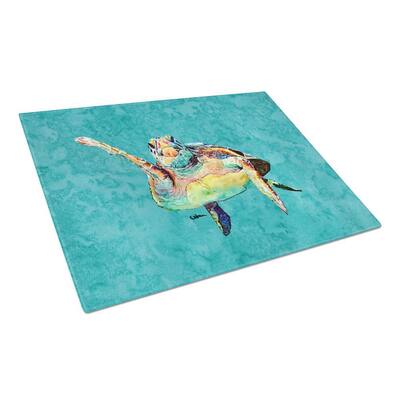Turtle Tempered Glass Large Heat Resistant Cutting Board