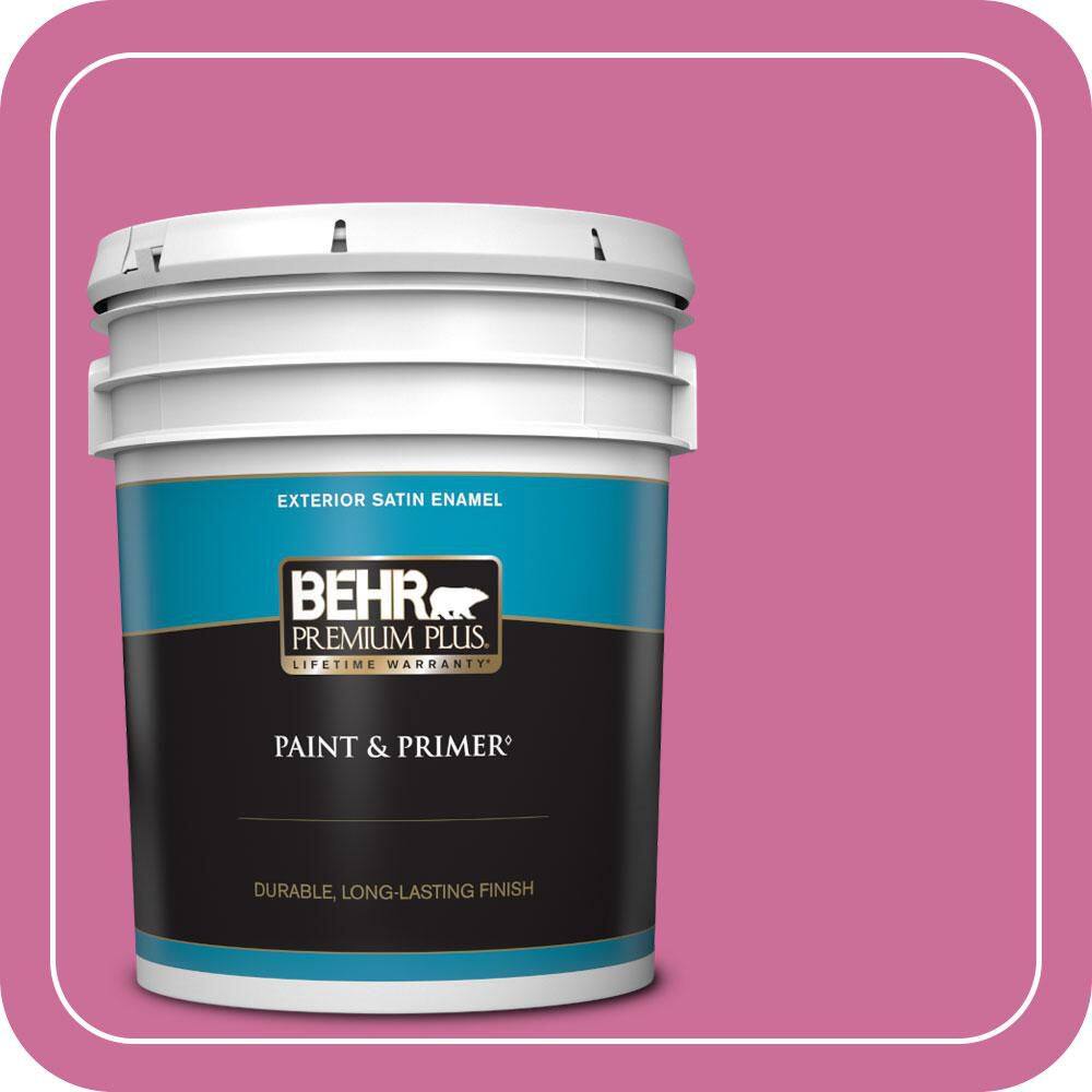 5 gal. #100B-6 Fuchsia Kiss Satin Enamel Exterior Paint & Primer price history on PriceWatchPro