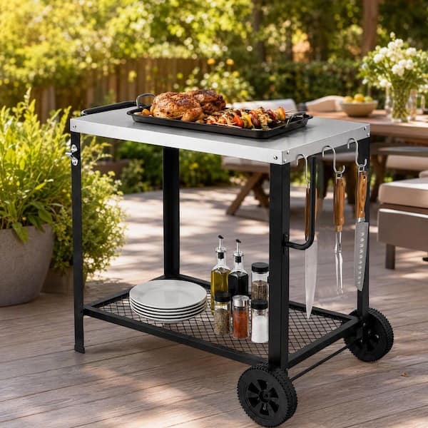 Reviews for NUUK 30 in. Pizza Oven Grill Cart, Stainless Steel
