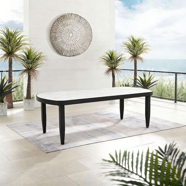 山山　テーブル wayofatry Lvod-Modern Aluminum Outdoor Black Coffee Table with