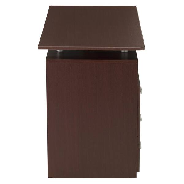 Techni Mobili Computer Desk with Ample Storage - Chocolate