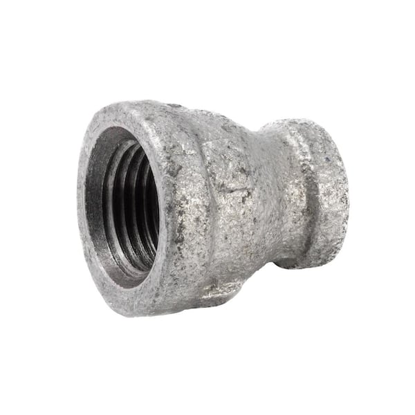 Southland 1/2 in. x 1/4 in. Galvanized Malleable Iron FPT x FPT Reducing Coupling Fitting